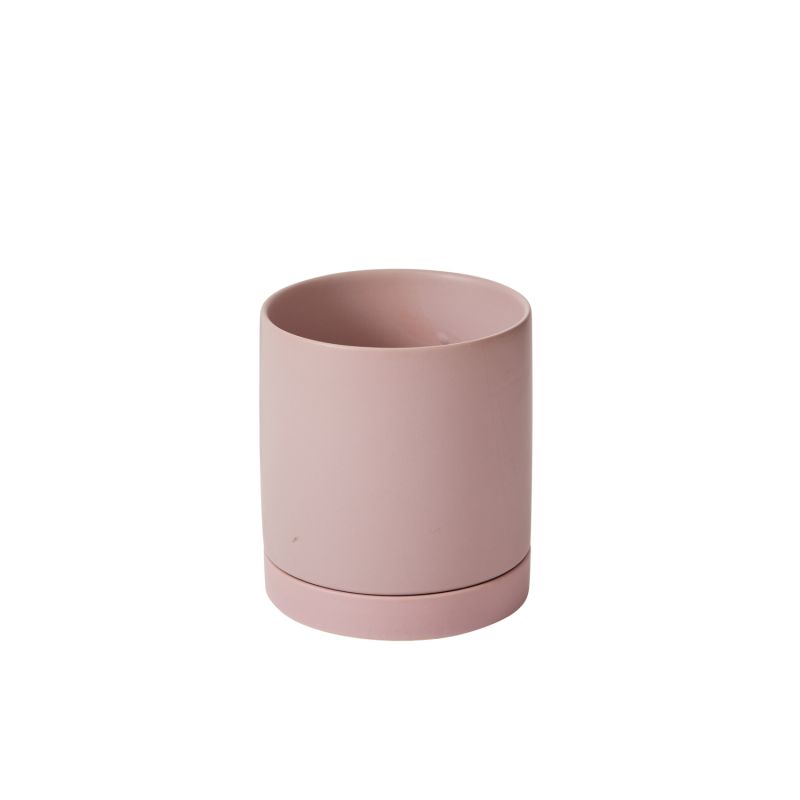 mauve plant pot Romey Planter Pot with Water Saucer 4.75 Inch, Lilac